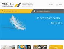 Tablet Screenshot of montec-gmbh.de